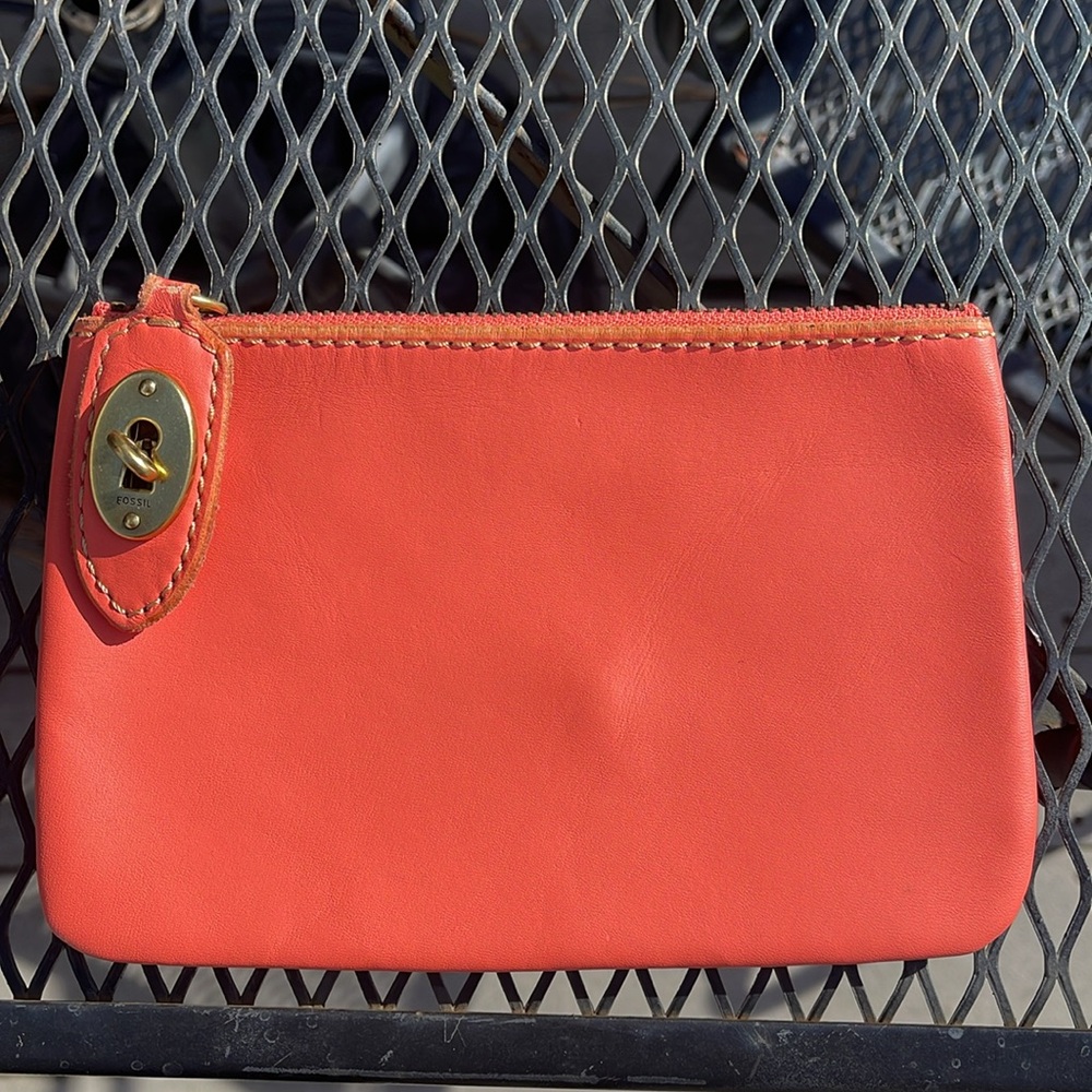 Leather FOSSIL Zip Lock Pouch - Picture 6 of 11
